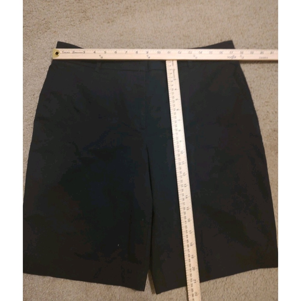 Ann Taylor Black Bermuda Algodon Shorts Chino Size 14 - Classy‎ Trend